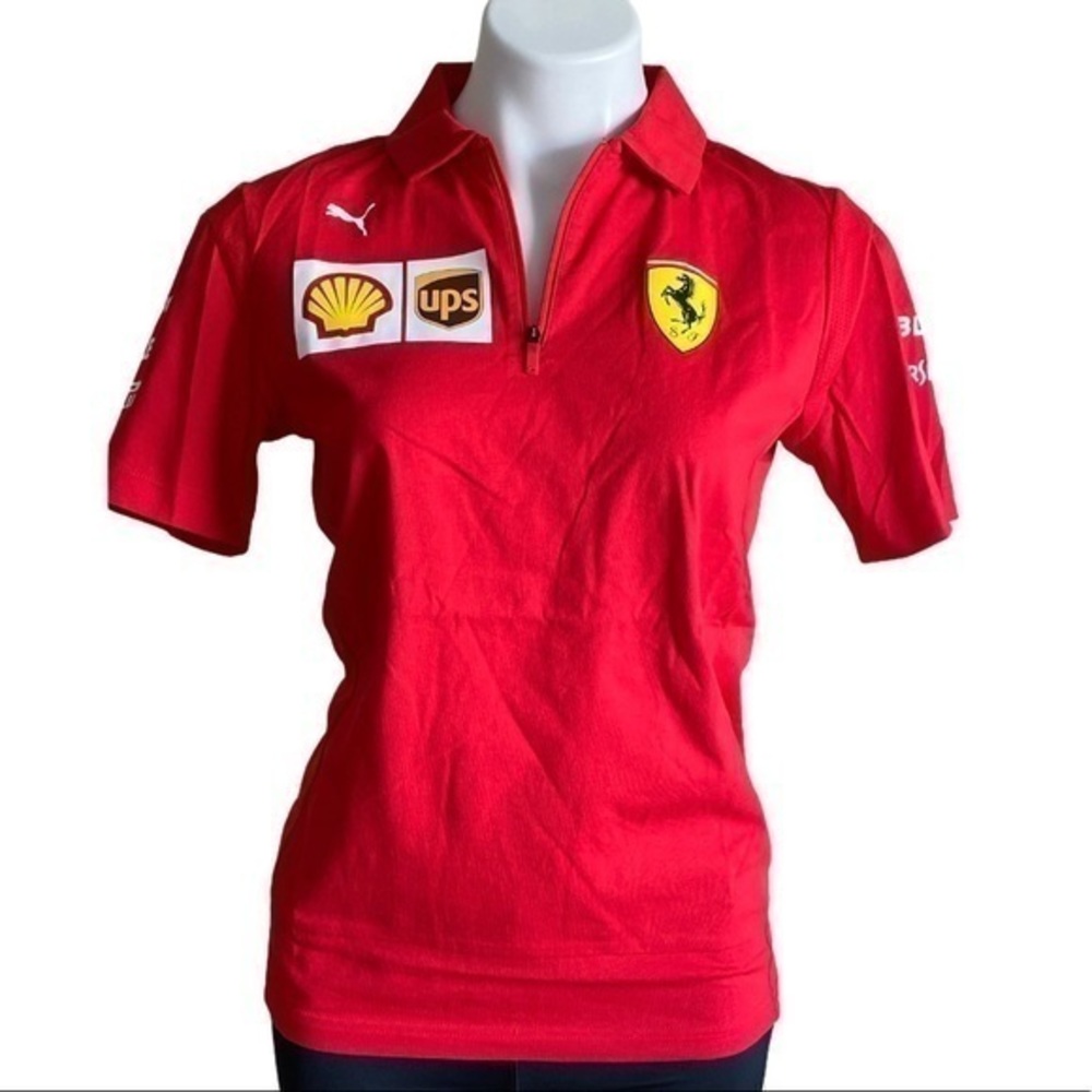 NWT  puma Scuderia Ferrari Boys' Team Polo JR YXL